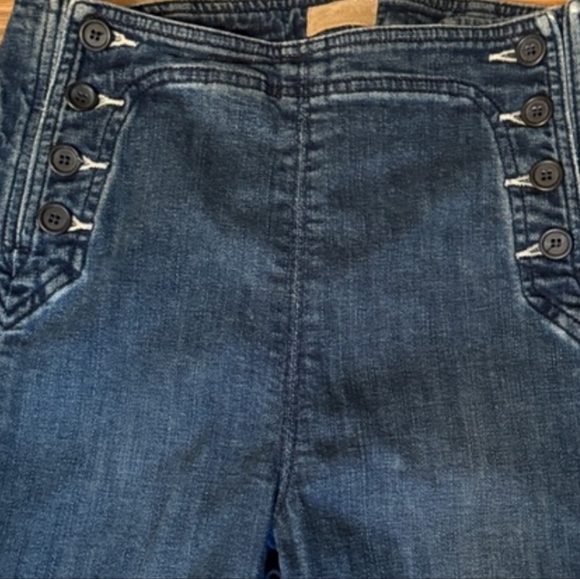 MOTHER High Rise Dark Sailor Blue Jeans 26 - Picture 4 of 9